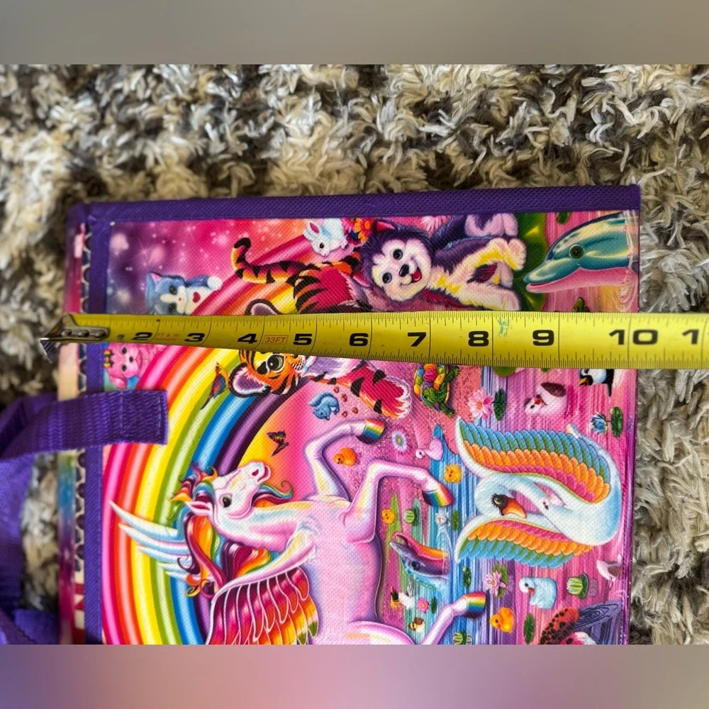 Lisa Frank Tri Fold Keeper Folder Art Stickers Puzzle Unicorn Tikkani Retro Case